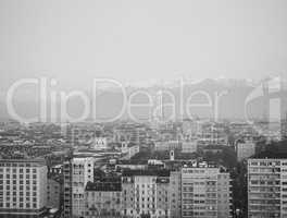 Turin skyline in the morning