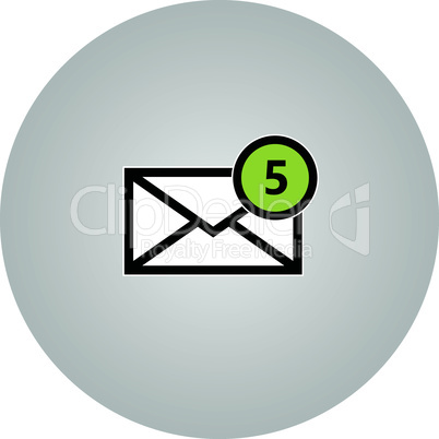 Email symbol letter icon - vector.