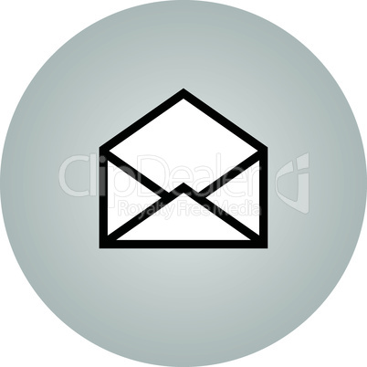 Email symbol letter icon - vector.