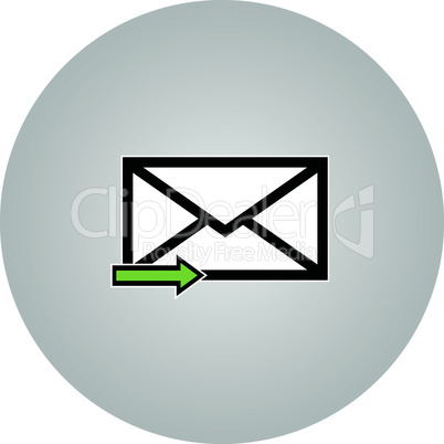 Email symbol letter icon - vector.