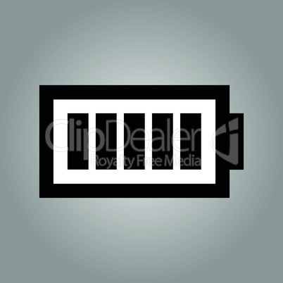 Battery level symbol - Vector icon isolated