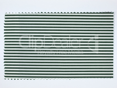 Green Striped fabric sample