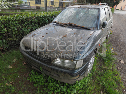 Abandoned car vehicle