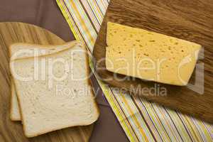 Cheese and bread for toasting