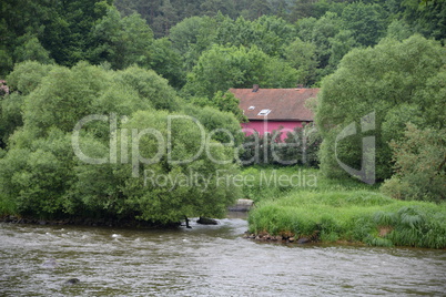 Regen bei Hirschling