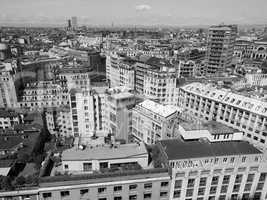 Aerial view of Milan, Italy
