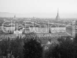 Turin skyline in the morning