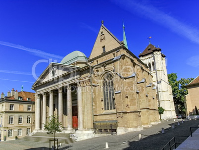 Cathedral Saint-Pierre in the old city, Geneva, Switzerland