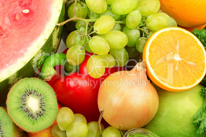 Fresh fruits and vegetables