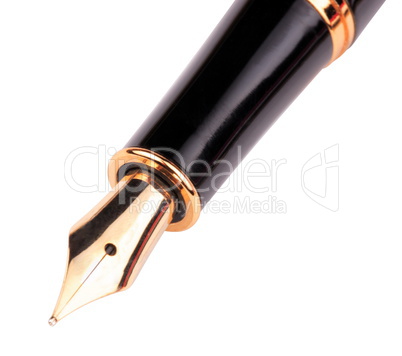 fountain pen isolated on white