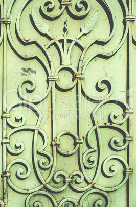 Metal ornamental fence
