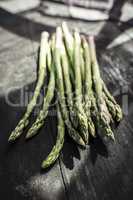 Asparagus on vintage table