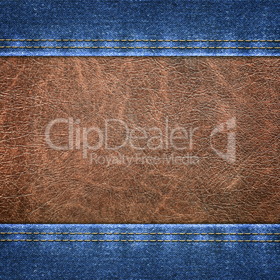 background combined denim close-up