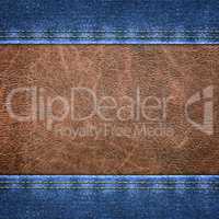 background combined denim close-up