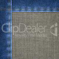 background combined denim close-up