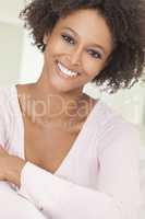 Happy Mixed Race African American Girl