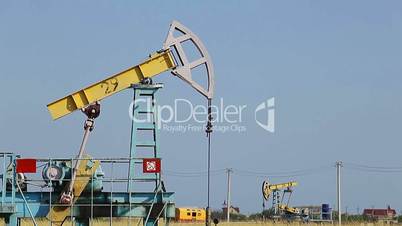 Oil Pump Jack. close up