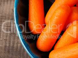 Close up of baby carrots
