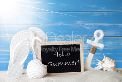 Sunny Card With Hello Summer