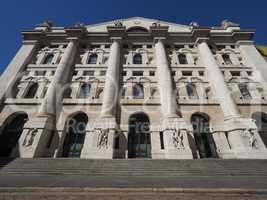 Milan stock exchange in Milan