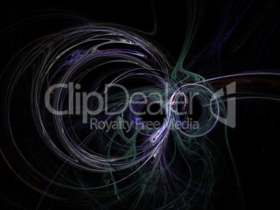 image of one Digital Fractal on Black Color image of one Digital Fractal on Black Color