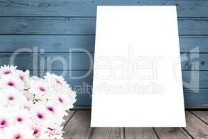 Flowers and poster