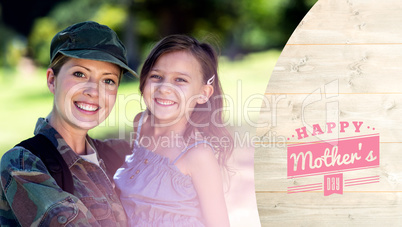 Composite image of mothers day greeting