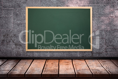 Composite image of image of a chalkboard