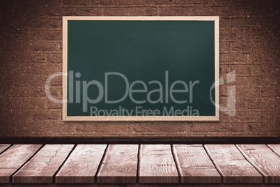 Composite image of image of a chalkboard