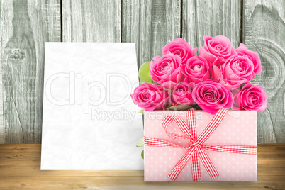 Image of gifts against a grey background