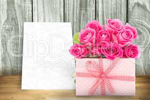 Image of gifts against a grey background