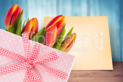 Composite image of gifts in a white background