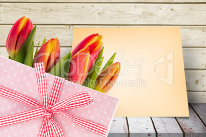 Composite image of gifts in a white background