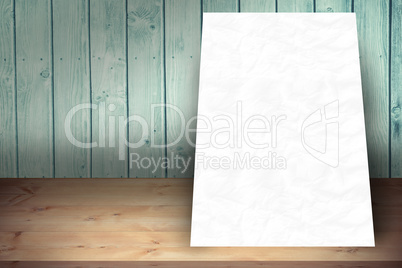 Composite image of white card