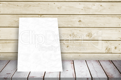 Composite image of white card