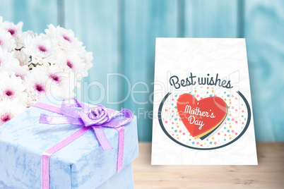 Composite image of gifts in a white background