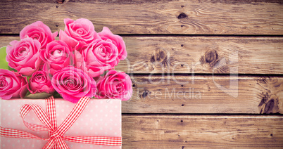 Composite image of gifts in a white background