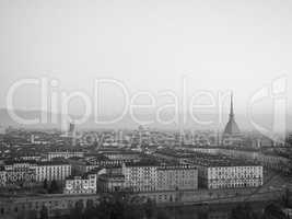 Turin skyline in the morning