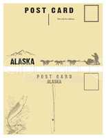 Vintage postcards for state of Alaska