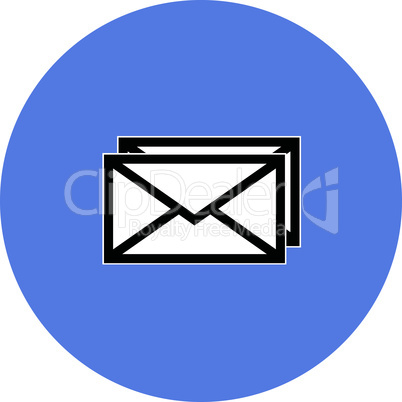 Email symbol letter icon - vector.