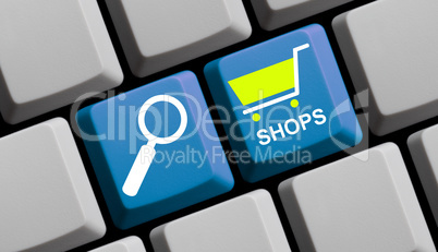 Online nach Shops suchen
