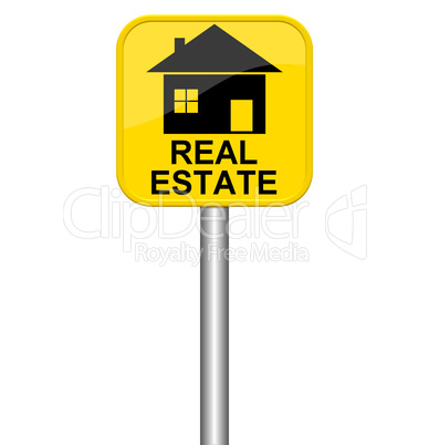 Real Estate Schild