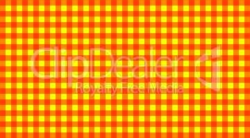 Kariertes Tischdeckenmuster gelb rot