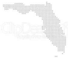 Pixelkarte Bundesstaat USA: Florida