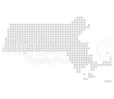 Pixelkarte Bundesstaat USA: Massachusetts