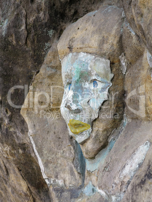Rock relief - the face of the Sphinx