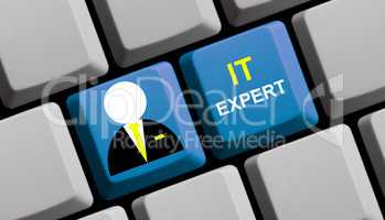 Tastatur zeigt online IT Expert