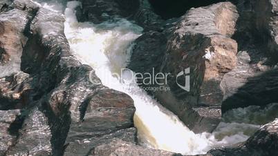 Waterfall in the Lava Fields, slow motion