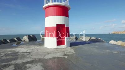 Walk Near the Lighthouse on the Breakwater, calm weather