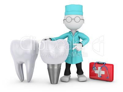 dentist and implant